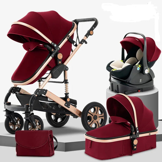 3 in 1 Baby Stroller, Baby Travel System, Baby Carriage 3in1 with Base