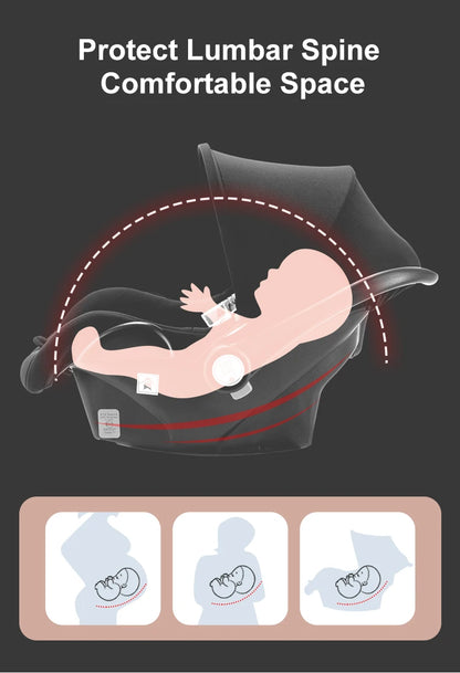 Adjustable Car Seat Foldable Lightweight Baby Bassinet