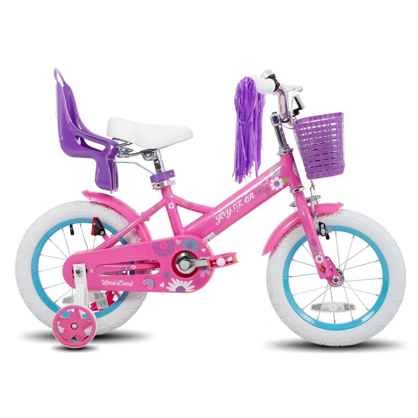 JOYSTAR Kids Bike for Ages 2-7 Years, Girls Bikes with Doll Seat & Streamers