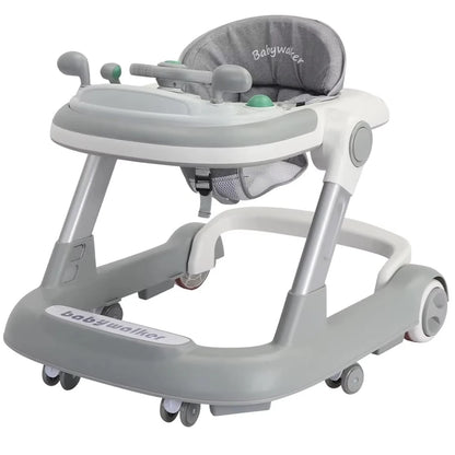 Toddler Baby Push Walker with Removable Feeding Tray and Music Tray