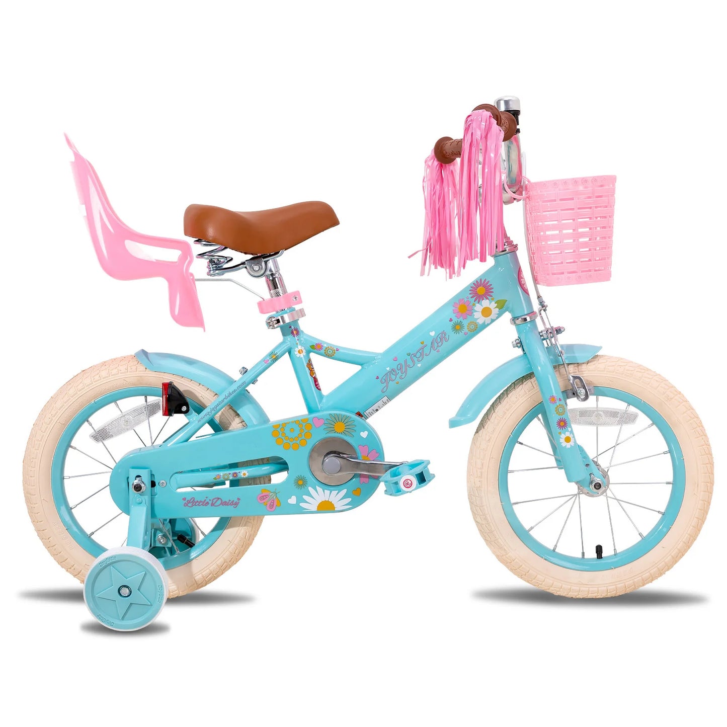 JOYSTAR Kids Bike for Ages 2-7 Years, Girls Bikes with Doll Seat & Streamers