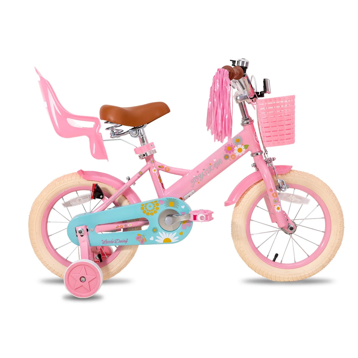 JOYSTAR Kids Bike for Ages 2-7 Years, Girls Bikes with Doll Seat & Streamers