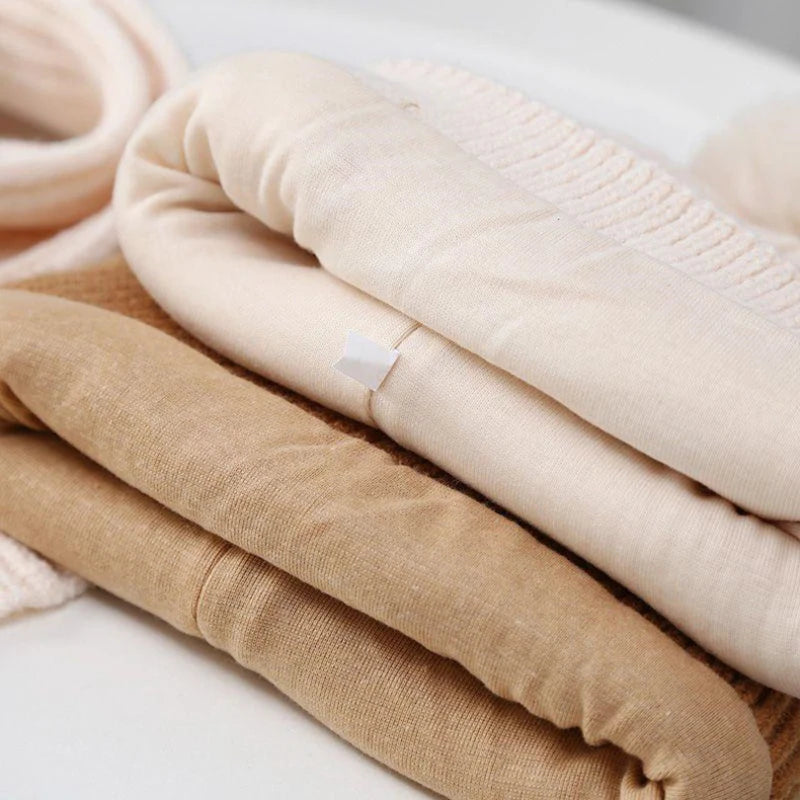 Cute Bear Baby Knit Hat Scarf Winter Warm Woolen Beanie Cap for Kids Boy Girl Cartoon Pullover Hats