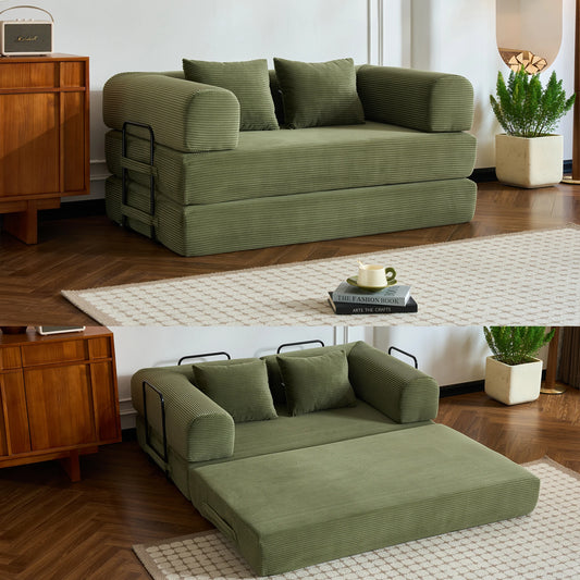 Convertible Floor Sofa Bed Foldable Compressed Loveseat