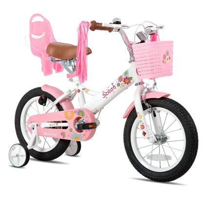 JOYSTAR Kids Bike for Ages 2-7 Years, Girls Bikes with Doll Seat & Streamers