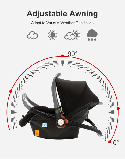 Adjustable Car Seat Foldable Lightweight Baby Bassinet