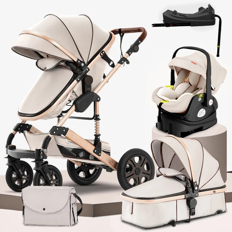 3 in 1 Baby Stroller, Baby Travel System, Baby Carriage 3in1 with Base