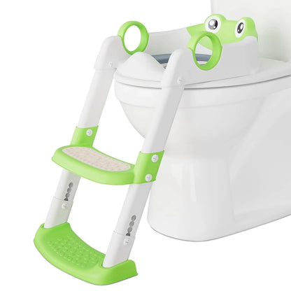 Potty Training Seat with Adjustable Height Step Stool Ladder