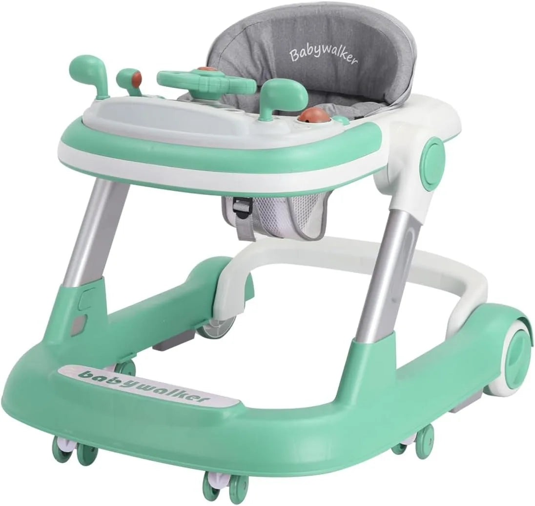 Toddler Baby Push Walker with Removable Feeding Tray and Music Tray