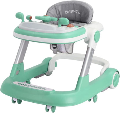 Toddler Baby Push Walker with Removable Feeding Tray and Music Tray